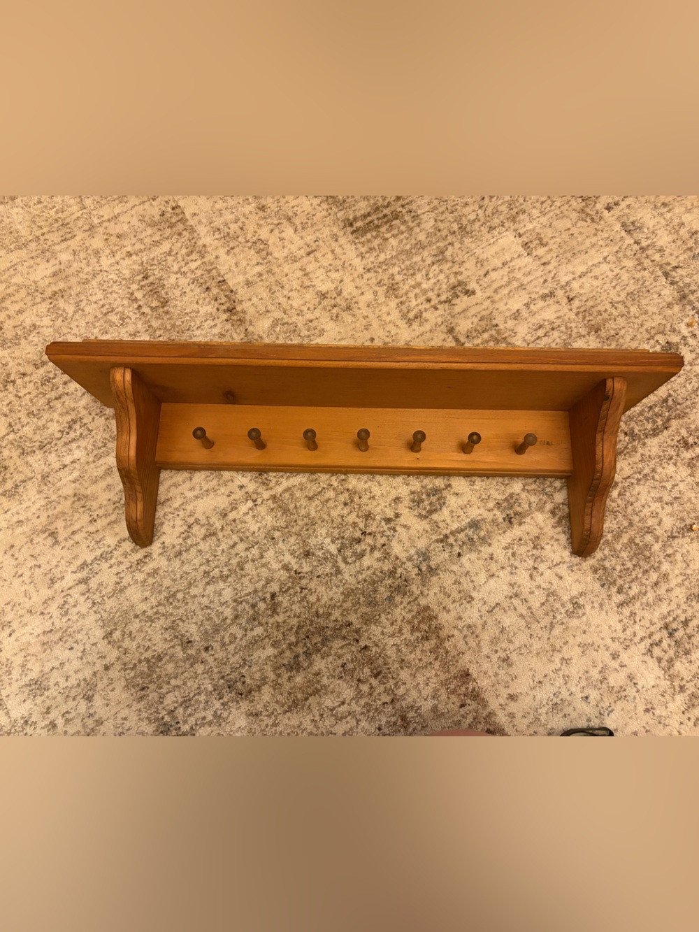 Wooden shelf